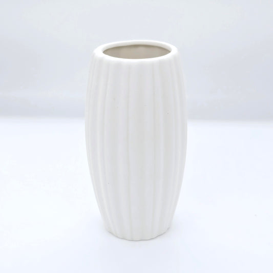 Ribbed Ceramic Flower Vase #V33