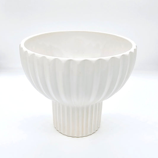 Ribbed Ceramic Flower Vase #V3