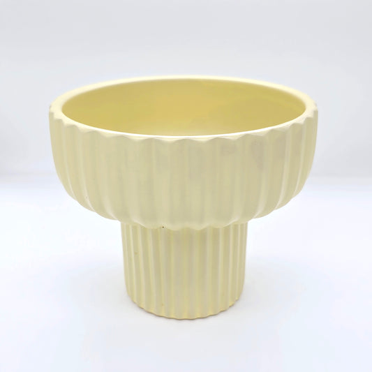 Ribbed Ceramic Flower Vase #V4