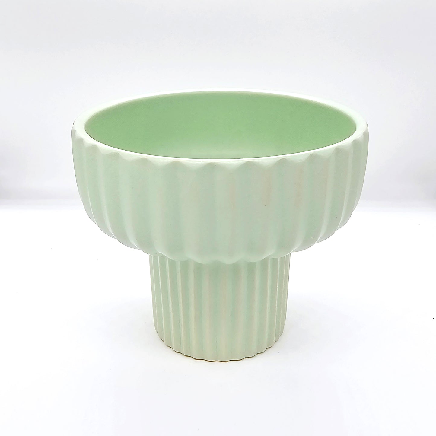 Ribbed Ceramic Flower Vase #V4