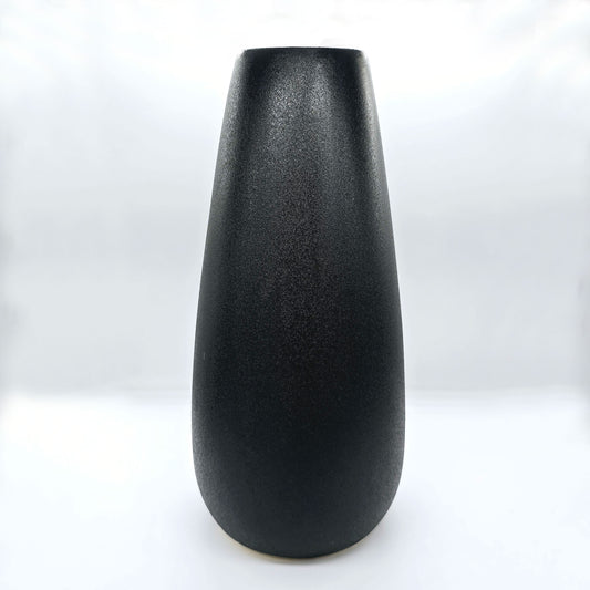 Large Black Flower Vase #V69