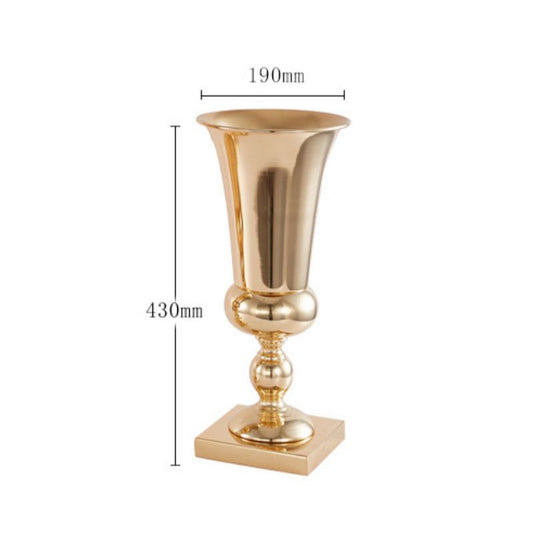 Golden Flower Vase #V94